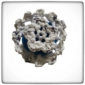 Recycled Crochet Plarn Upcycled Nylon Dish Scrubby